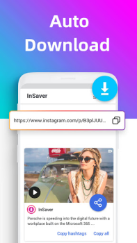 İndir Instagram için video indirme Video oynatıcılar ve düzenleyiciler Android için Ekran görüntüsü 2