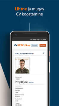 İndir CVKeskus.ee tööpakkumised İş Dünyası Android için Ekran görüntüsü 4