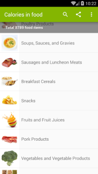 İndir Calories in food Sağlık & Fitness Android için Ekran görüntüsü 2