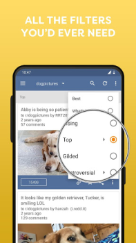 İndir BaconReader for Reddit Haberler & Dergiler Android için Ekran görüntüsü 6