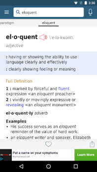 İndir Dictionary - Merriam-Webster Eğitim Android için Ekran görüntüsü 2