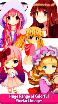 İndir Anime Manga Pixel Art Coloring Eğlence Android için Ekran görüntüsü 2
