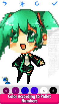 İndir Anime Manga Pixel Art Coloring Eğlence Android için Ekran görüntüsü 6