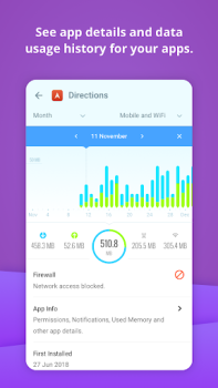 İndir GlassWire Data Usage Monitor Araçlar Android için Ekran görüntüsü 7