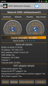 İndir WiFi Analyzer Araçlar Android için Ekran görüntüsü 3
