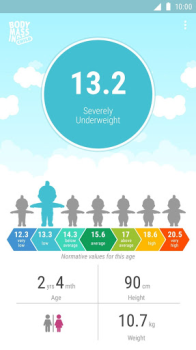 İndir BMI calculator for child Sağlık & Fitness Android için Ekran görüntüsü 2