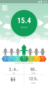 İndir BMI calculator for child Sağlık & Fitness Android için Ekran görüntüsü 4