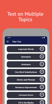 İndir English Vocabulary Test Eğitim Android için Ekran görüntüsü 2