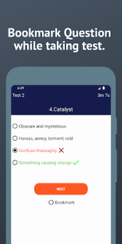 İndir English Vocabulary Test Eğitim Android için Ekran görüntüsü 3