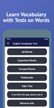 İndir English Vocabulary Test Eğitim Android için Ekran görüntüsü 6