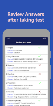 İndir English Vocabulary Test Eğitim Android için Ekran görüntüsü 7