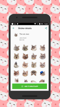 İndir Cats stickers Eğlence Android için Ekran görüntüsü 3