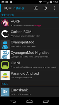 İndir ROM Installer Araçlar Android için