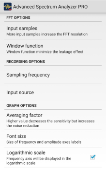 İndir Advanced Spectrum Analyzer PRO Müzik ve Ses Android için Ekran görüntüsü 7