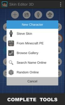İndir Skin Editor 3D for Minecraft Araçlar Android için Ekran görüntüsü 3