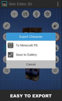 İndir Skin Editor 3D for Minecraft Araçlar Android için Ekran görüntüsü 5