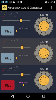 İndir Frequency Sound Generator Araçlar Android için Ekran görüntüsü 4