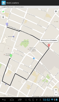 İndir Mock Locations (fake GPS path) Araçlar Android için Ekran görüntüsü 3