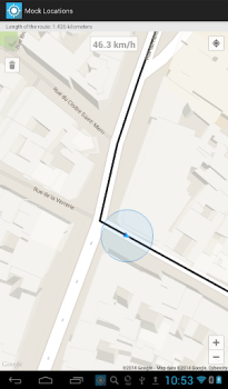 İndir Mock Locations (fake GPS path) Araçlar Android için Ekran görüntüsü 5