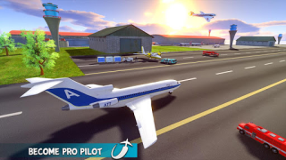 İndir Airplane Game 3D: Flight Pilot Simülatörler Android için Ekran görüntüsü 4