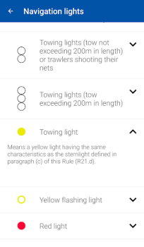 İndir COLREGs Lights & shapes Eğitim Android için Ekran görüntüsü 5