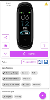 İndir Mi Band 4 WatchFaces Araçlar Android için Ekran görüntüsü 3