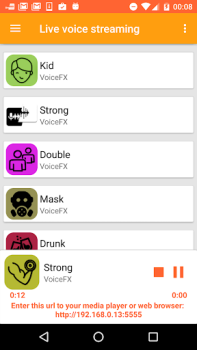 İndir VoiceFX - Ses Efektli Ses Deği Eğlence Android için Ekran görüntüsü 6