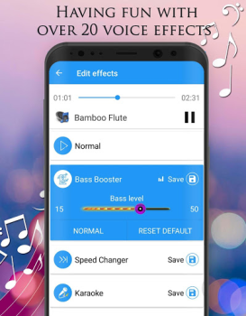 İndir Ses değiştirici: Ses Efektleri Müzik ve Ses Android için Ekran görüntüsü 3