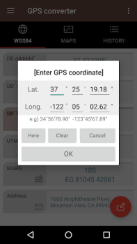 İndir GPS coordinate converter Araçlar Android için Ekran görüntüsü 6