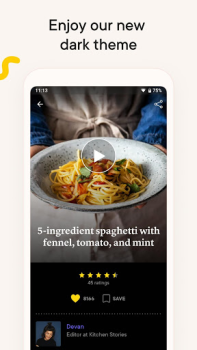 İndir Kitchen Stories: Recipes Yiyecek & İçecek Android için Ekran görüntüsü 7