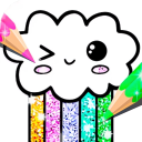 İndir  Kawaii Coloring Book Glitter