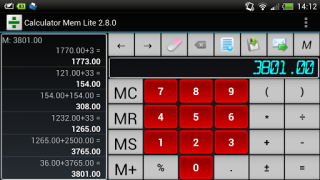 İndir Calculator Mem Lite İş Android için Ekran görüntüsü 4