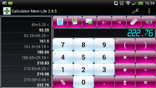 İndir Calculator Mem Lite İş Android için Ekran görüntüsü 5