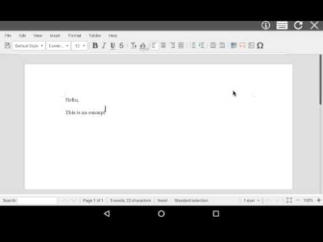 AndroDOC Doc Word için editör