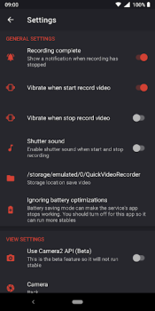 İndir Quick Video Recorder Araçlar Android için Ekran görüntüsü 7