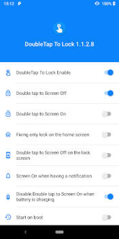 İndir Double Tap Screen On and Off Araçlar Android için Ekran görüntüsü 2