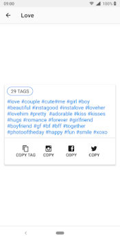 İndir HashTags for Instagram Sosyal Android için Ekran görüntüsü 4