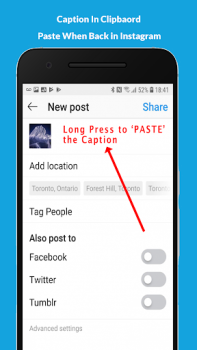 İndir Repost for Instagram - JaredCo Araçlar Android için Ekran görüntüsü 5