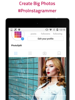 İndir PhotoSplit Grid Maker Sosyal Android için Ekran görüntüsü 6