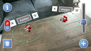 İndir AR Atom Visualizer for ARCore Eğitim Android için Ekran görüntüsü 2