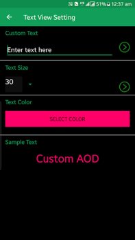 İndir Custom AOD (AOD wallpapers) Özelleştirme Android için Ekran görüntüsü 4