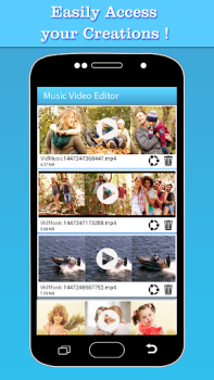 İndir Music Video Editor Add Audio Video oynatıcılar ve düzenleyiciler Android için Ekran görüntüsü 5
