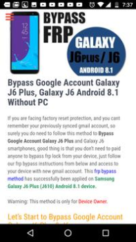 İndir Bypass FRP Lock Eğitim Android için Ekran görüntüsü 4