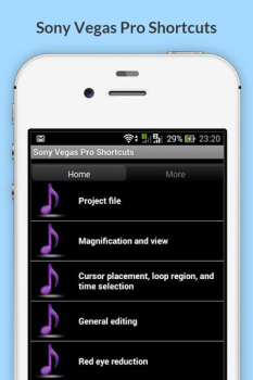İndir Free Sony Vegas Pro Shortcuts İş Android için Ekran görüntüsü 2