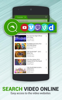 İndir Dolphin Video - Flash Player Video oynatıcılar ve düzenleyiciler Android için Ekran görüntüsü 2