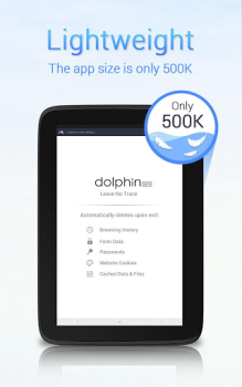İndir Dolphin Zero Incognito Browser İletişim Android için Ekran görüntüsü 5