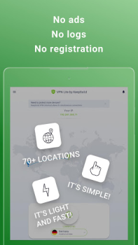İndir VPN Lite Without Registration Araçlar Android için Ekran görüntüsü 7