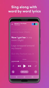 İndir Musixmatch Music Lyrics Player Müzik ve Ses Android için Ekran görüntüsü 4