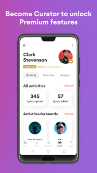 İndir Musixmatch Music Lyrics Player Müzik ve Ses Android için Ekran görüntüsü 5