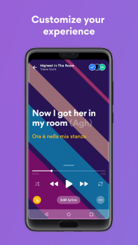 İndir Musixmatch Music Lyrics Player Müzik ve Ses Android için Ekran görüntüsü 6